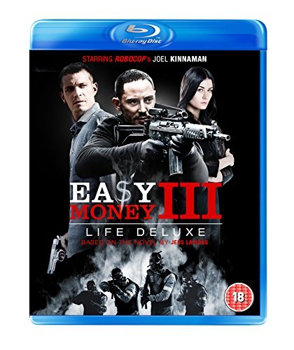 Blu-ray cover for "Easy Money 3 Life Deluxe" featuring armed figures.