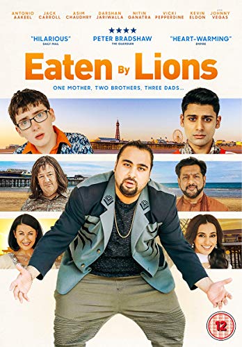 "Eaten By Lions" DVD cover featuring a man and six other people's faces.