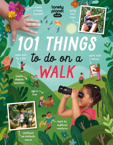 Book cover with children enjoying outdoor activities on a walk.