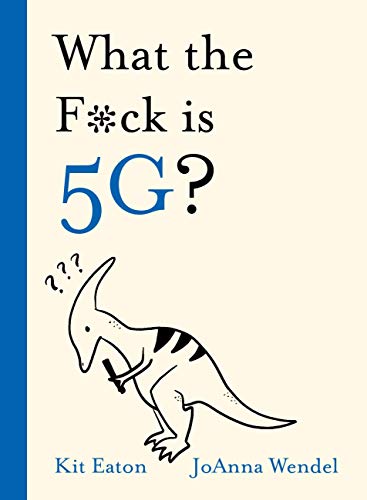 Book cover with bold title, obscured profanity, and dinosaur illustration.