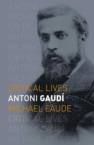 Book cover featuring a portrait of Antoni Gaudí, a bearded man in a suit.
