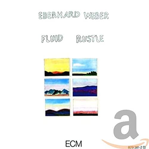 CD cover for Eberhard Weber’s “Fluid Rustle” with landscape paintings.