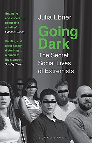 Book cover: “Going Dark” with blurred faces of people in the background.
