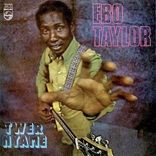 Album cover for Ebo Taylor’s “Twer Nyame” featuring a portrait of the artist.