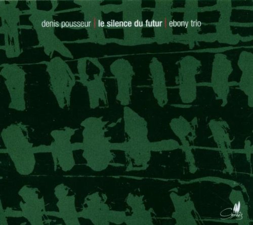 "CD cover with black background, grey silhouettes, and white text."