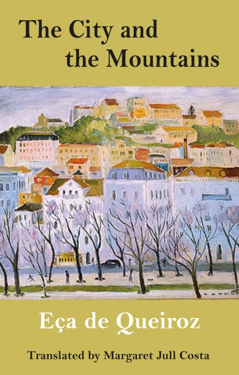 Book cover showing an impressionist painting of a city street with trees and buildings.