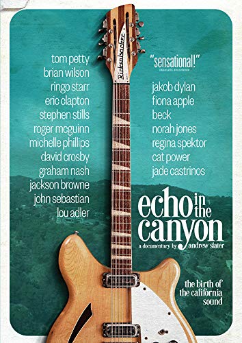 DVD cover for "Echo In The Canyon" featuring a vintage guitar.