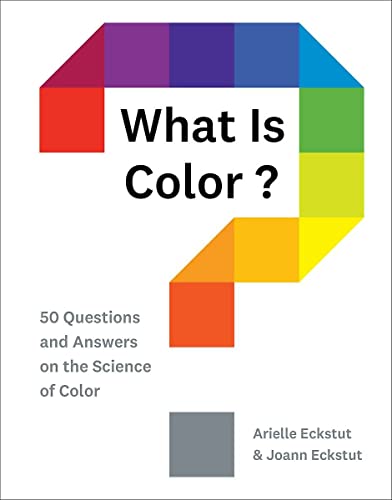 Book cover with a multicolored question mark and the title What Is Color?