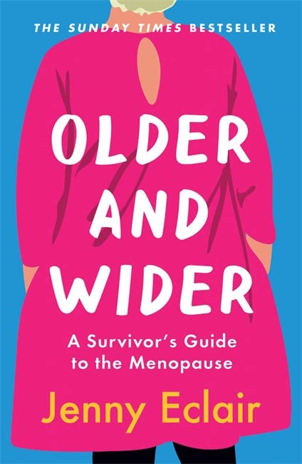 Book cover featuring a person in a bright pink dress against a blue background.