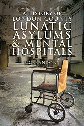Book cover with title and an old wheelchair in a hallway.