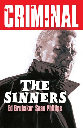 Book cover: “Criminal Volume 5: The Sinners” featuring a man’s face.
