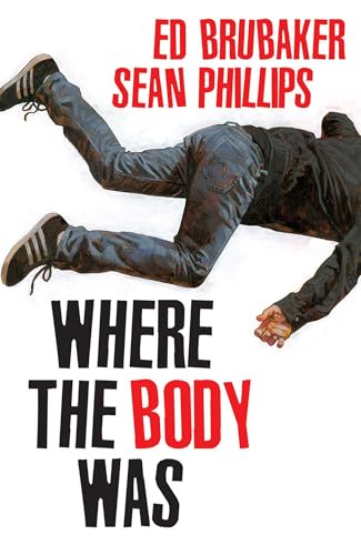Comic book cover depicting a person falling, title “Where The Body Was”.