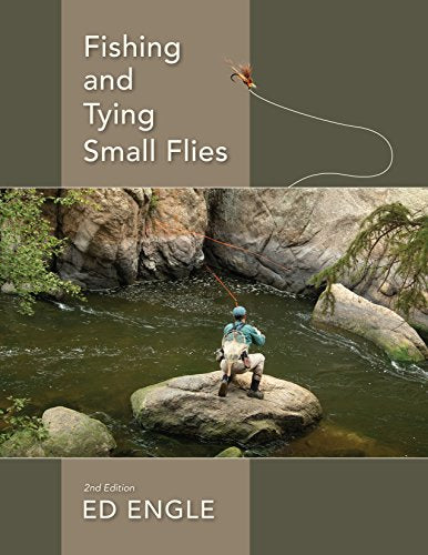 Book cover: "Fishing and Tying Small Flies," showing a fly fisherman.