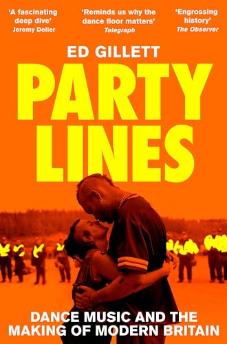 Book cover: "Party Lines" with a couple dancing before police officers.