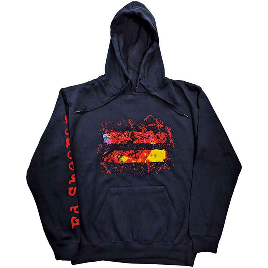 Dark grey pullover hoodie with Ed Sheeran's "Equals" album artwork, size large.