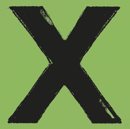 Ed Sheeran’s “X” album cover: a large, black X on a green background.