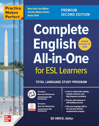 Blue English textbook cover with Washington D.C. scene and white text.