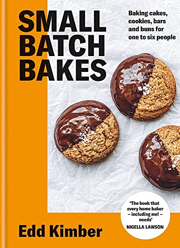 Book cover for “Small Batch Bakes” with chocolate-glazed cookies.