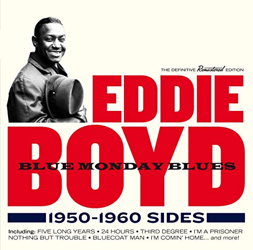 Eddie Boyd album cover, portrait of a smiling man with a hat.