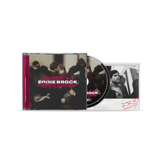 Eddie Brock CD case with a portrait of the artist and figures.