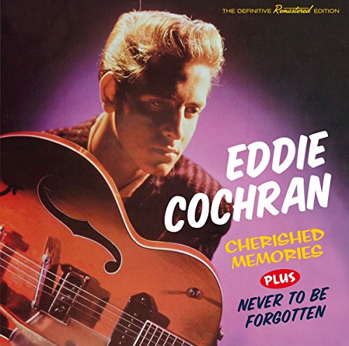 Eddie Cochran CD cover featuring a portrait and guitar.