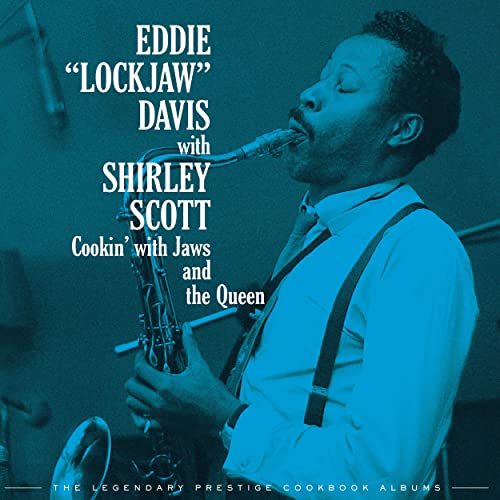 Eddie "Lockjaw" Davis playing saxophone, album cover in blue tones.