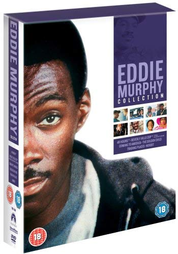 Eddie Murphy Collection DVD box set featuring a large portrait of Eddie Murphy.