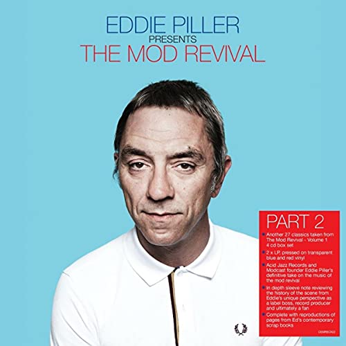 Album cover featuring a portrait of Eddie Piller against a light blue background.