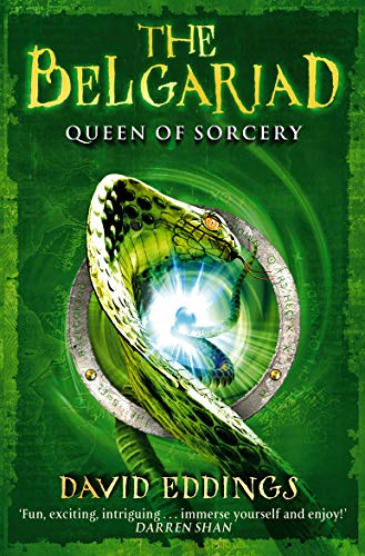 Book cover featuring a green snake coiled around a glowing metallic ring.