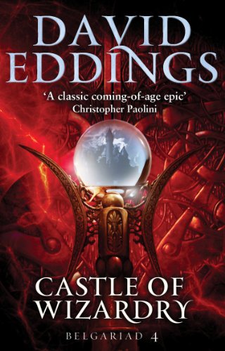 Book cover featuring a crystal ball atop a staff against a red background.