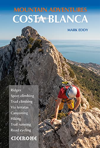 Book cover featuring a climber on a rocky Costa Blanca mountainside.
