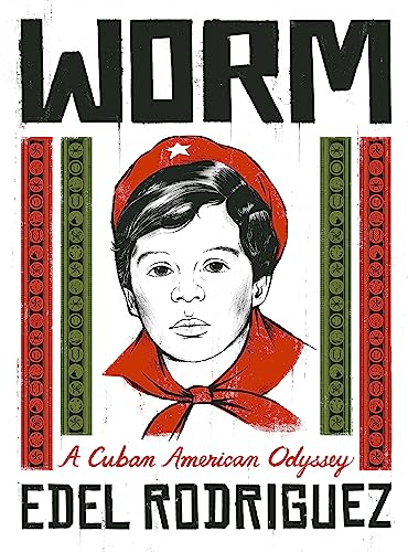 Book cover: “Worm” depicts a young person with a red headscarf.