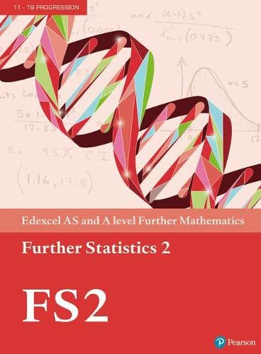 Textbook cover for Edexcel Further Mathematics Further Statistics 2, with abstract design.
