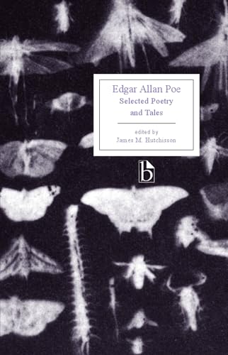 Book cover: "Edgar Allan Poe" with moth imagery, dark background.