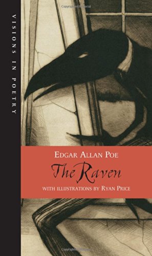 Book cover: "The Raven" by Edgar Allan Poe, featuring a raven silhouette.