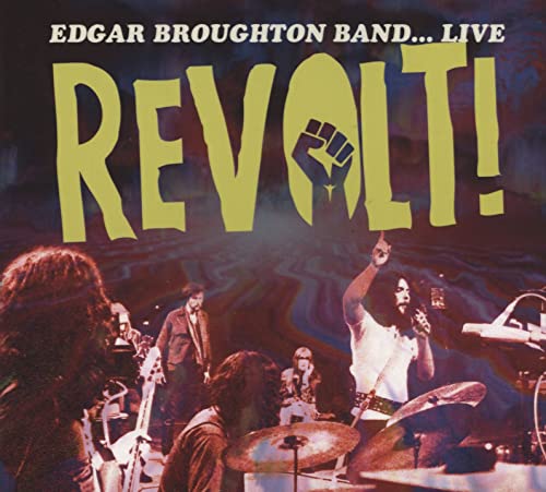 CD cover for Edgar Broughton Band’s “Live… Revolt!” featuring a raised fist.