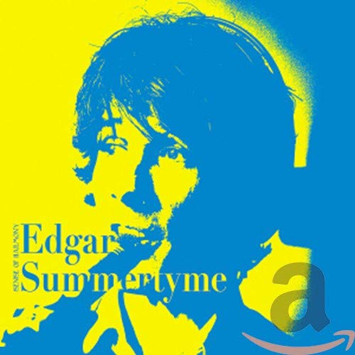 CD cover: blue and yellow portrait of Edgar Summertyme.