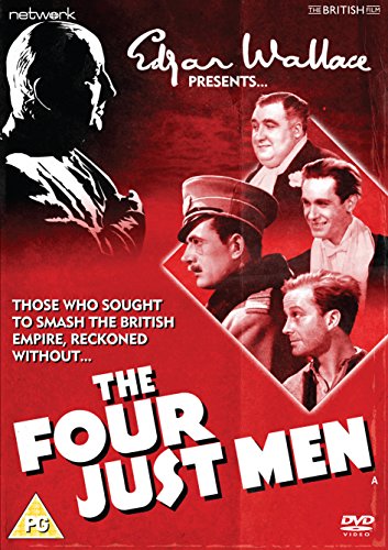 DVD cover for "The Four Just Men" featuring four men in profile.