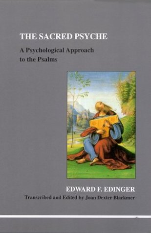 Book cover: "The Sacred Psyche" with painting of a man reading.