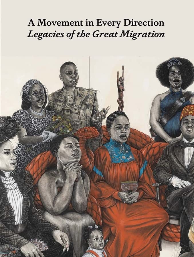 Book cover featuring a detailed illustration of diverse Black figures in formal attire.