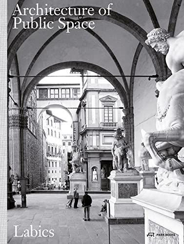 Black and white book cover showing a public plaza with statues and arched architecture.