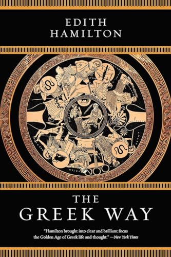 Book cover: "The Greek Way" by Edith Hamilton, featuring ancient pottery art.