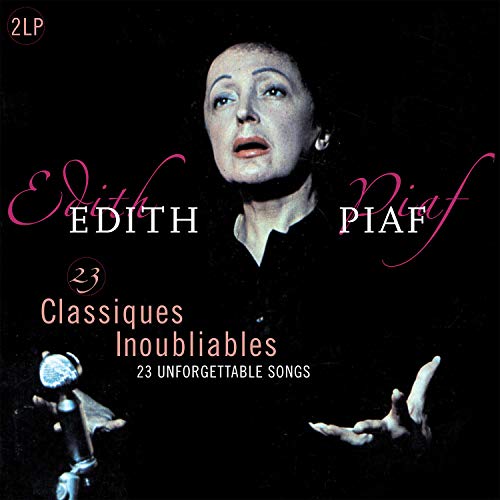 Edith Piaf portrait on a vinyl 2LP record cover.