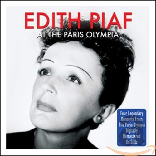 Black and white portrait of Edith Piaf on a double CD cover.