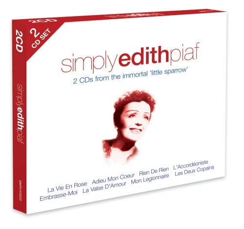 2CD set of Edith Piaf’s music with her portrait on the cover.
