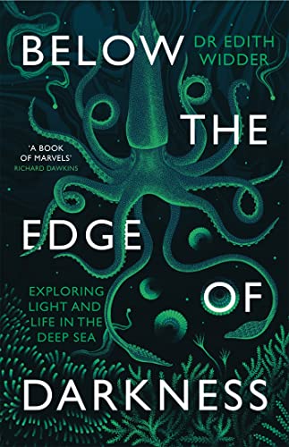 Book cover featuring a glowing green giant squid against a dark deep-sea background.