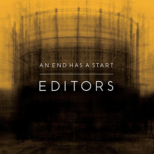 CD cover for The Editors’ “An End Has A Start,” featuring a gas holder.