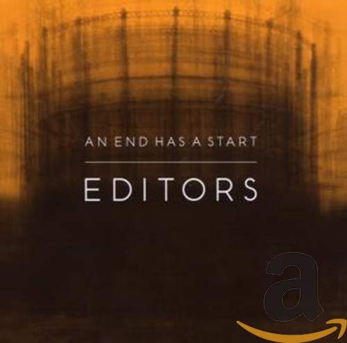 CD cover for Editors’ “An End Has A Start” with gas tower image.