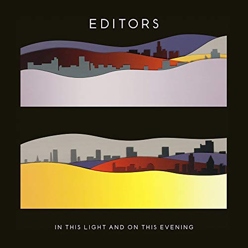 Album cover for Editors’ “In This Light And On This Evening” with cityscape.