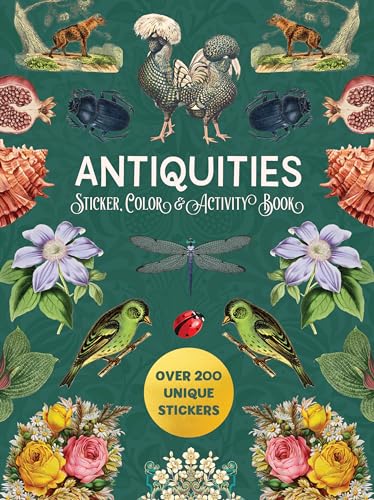 Book cover with vintage illustrations of birds, insects, and flowers.